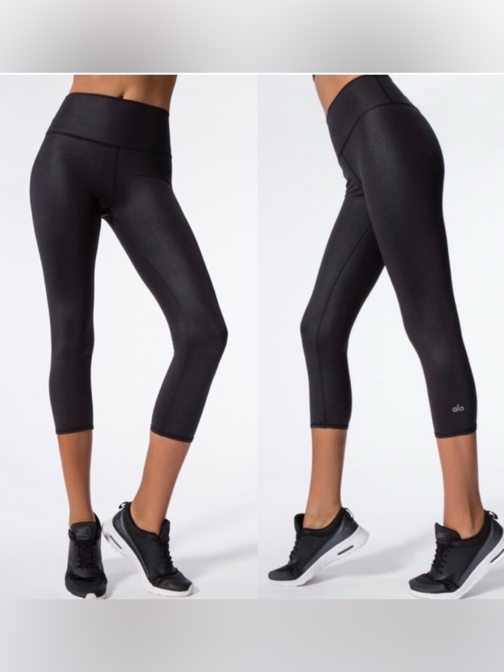 Alo Yoga XS Airlift Advantage cropped leggings black